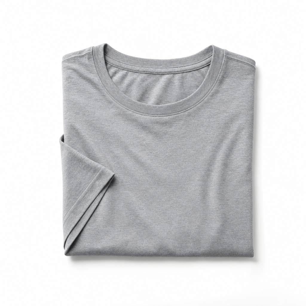 Blank performance tee ready for custom printing